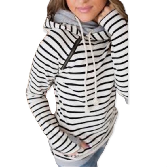 Tops - & womens double hooded sweatshirt